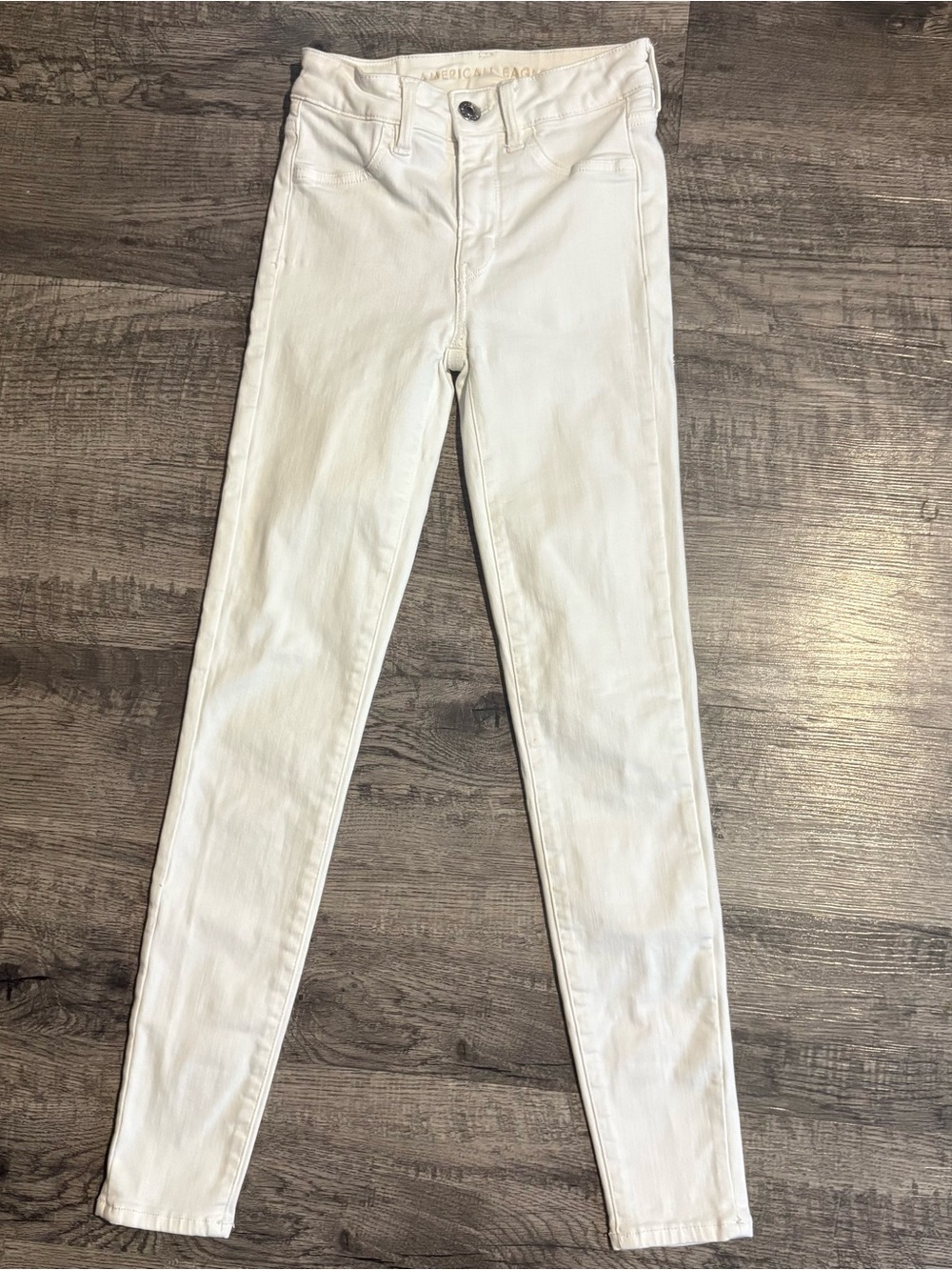 American Eagle Jeans Women’s 00 White Hi-Rise Jegging Stretch Denim